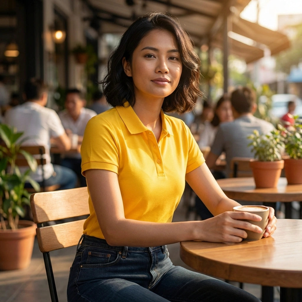 Bright Yellow Polo Tee