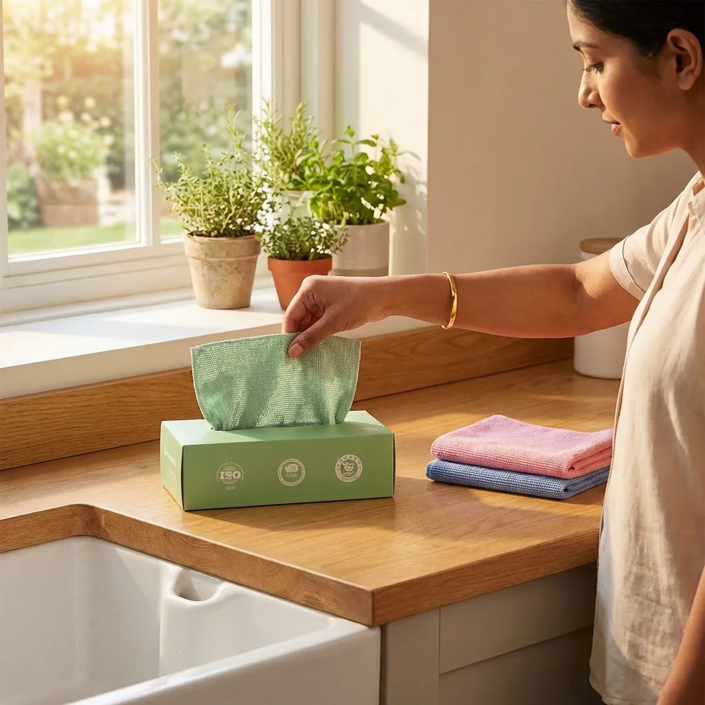 Microfiber Cleaning Cloth - 20 PCS (Pack of 1)