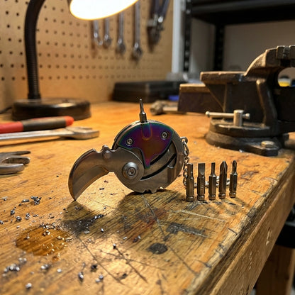 Titanium Coin Box Cutter/Knife + Multi Tool