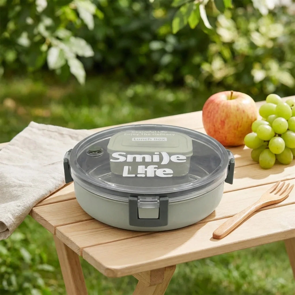 Stainless Steel Round Lunch Box