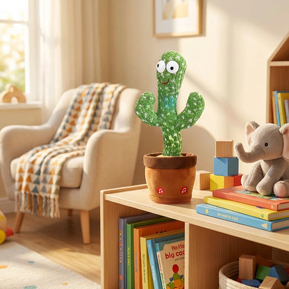LED Musical Dancing and Mimicry Cactus Toy