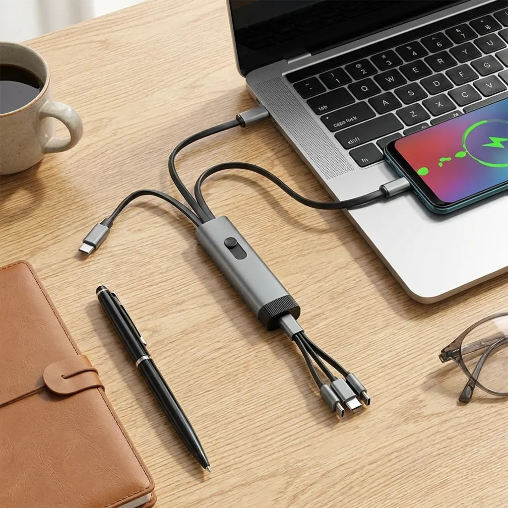 Charging Cable 3 In 1 Extendable Data Transmit