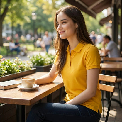 Bright Yellow Polo Tee