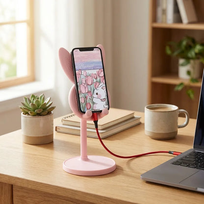 Adjustable Rabbit Cartoon Phone Stand
