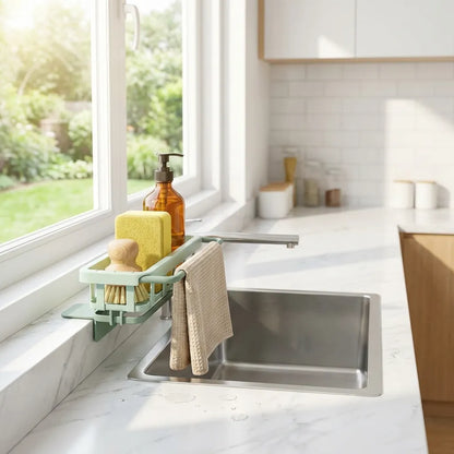 Retractable Sponge Storage Hanging Rack