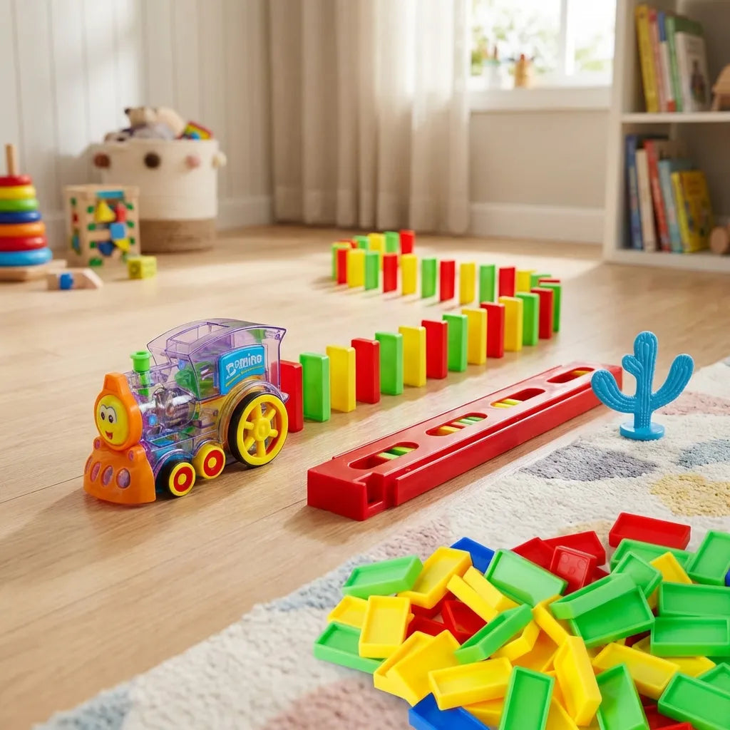 Train Toy Domino Set