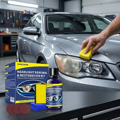 Headlight Renewal and Restoration Kit 200 ml Pack of 2