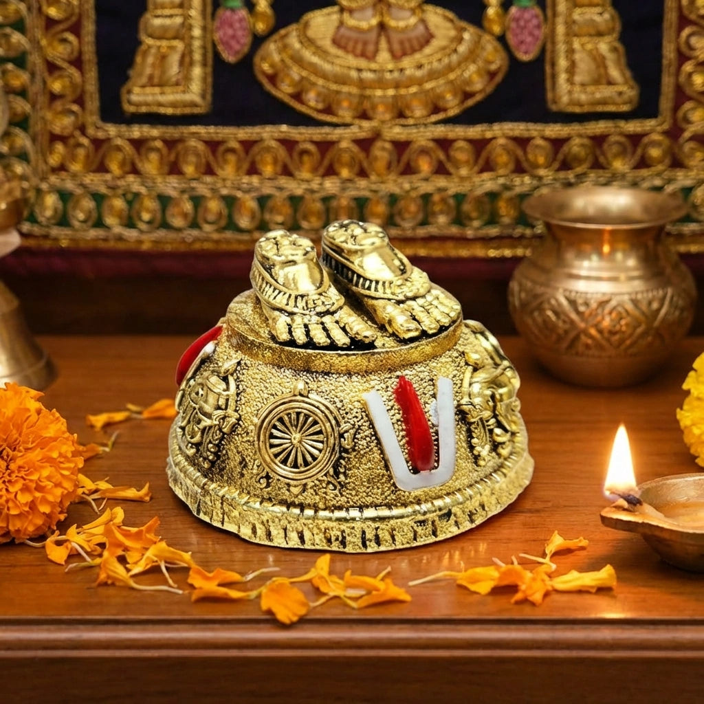 Antique Lord Balaji Charan Paduka