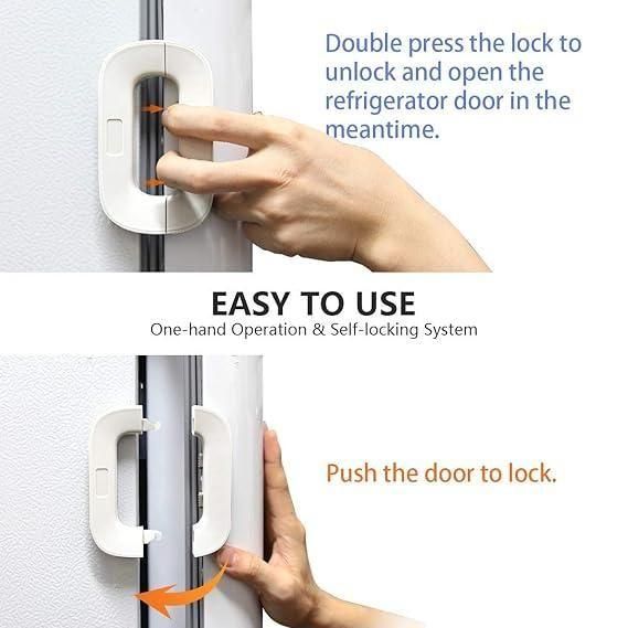 Refrigerator Lock Cabinet Locks with Strong Adhesive