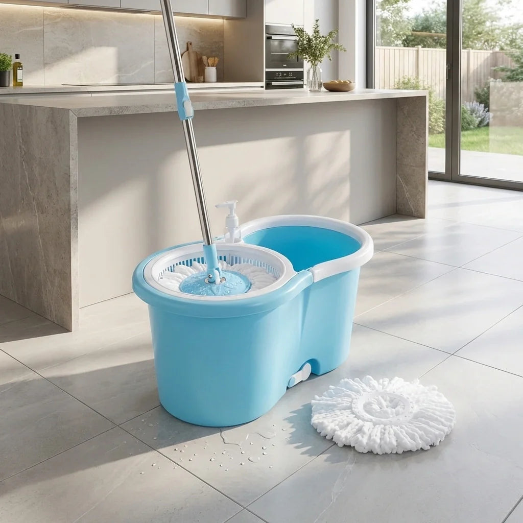 360° Self-Spinning Mop Set