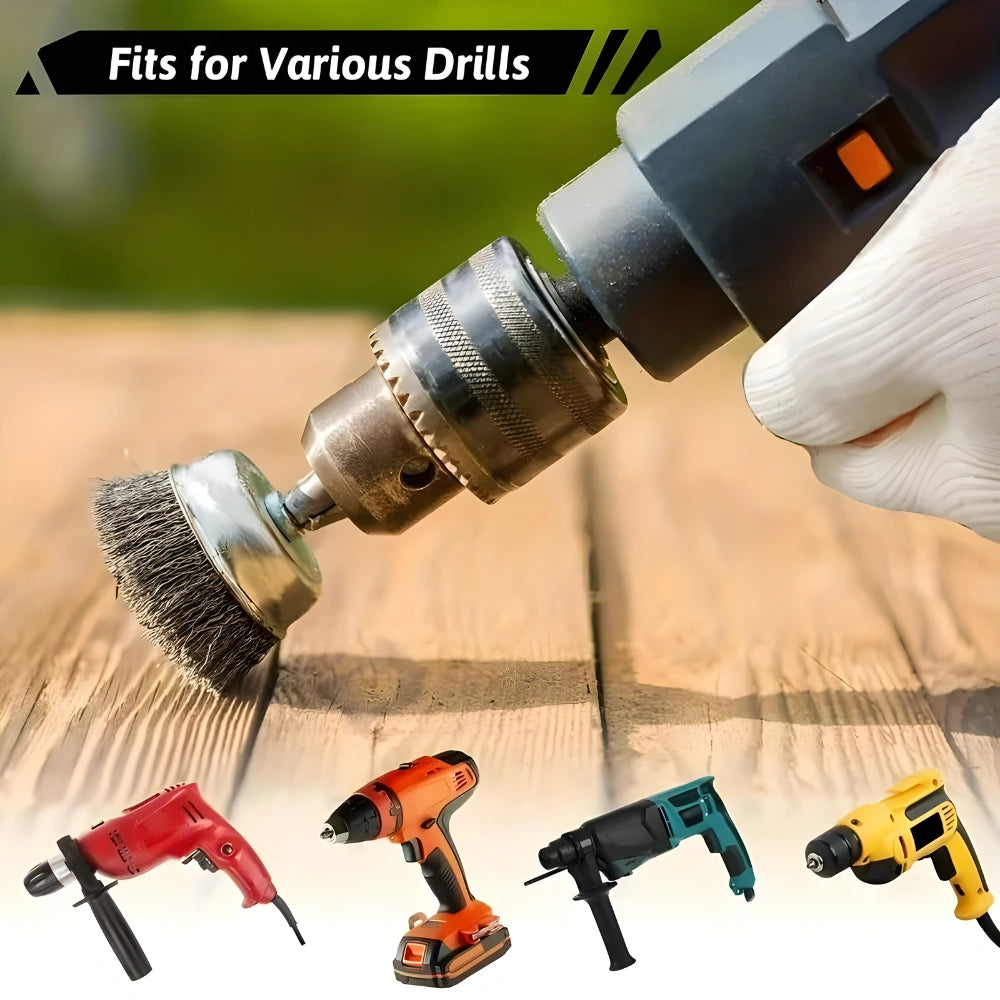 Drill Powered Wheel Brush