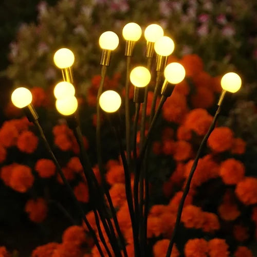 Waterproof Solar Powered Firefly Garden Lights (set of 2)