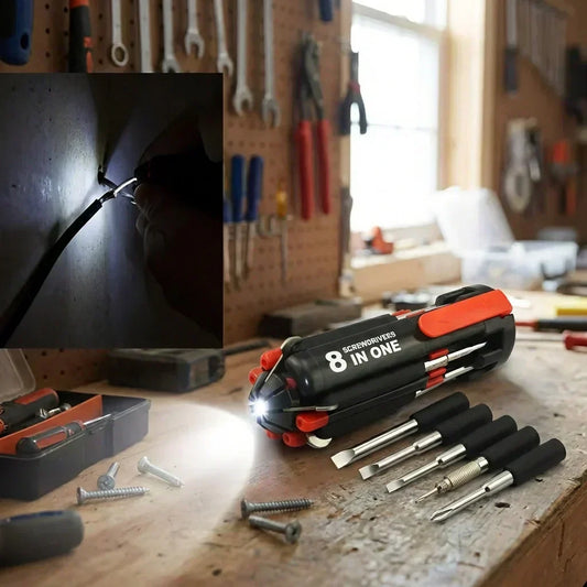 Best 8-in-1 folding screwdriver with light - screwdrivers | 2026 | fast shipping
