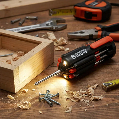 Best 8-in-1 folding screwdriver with light - screwdrivers | 2026 | fast shipping