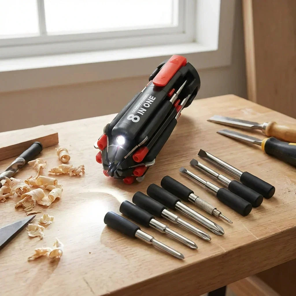 Best 8-in-1 folding screwdriver with light - screwdrivers | 2026 | fast shipping
