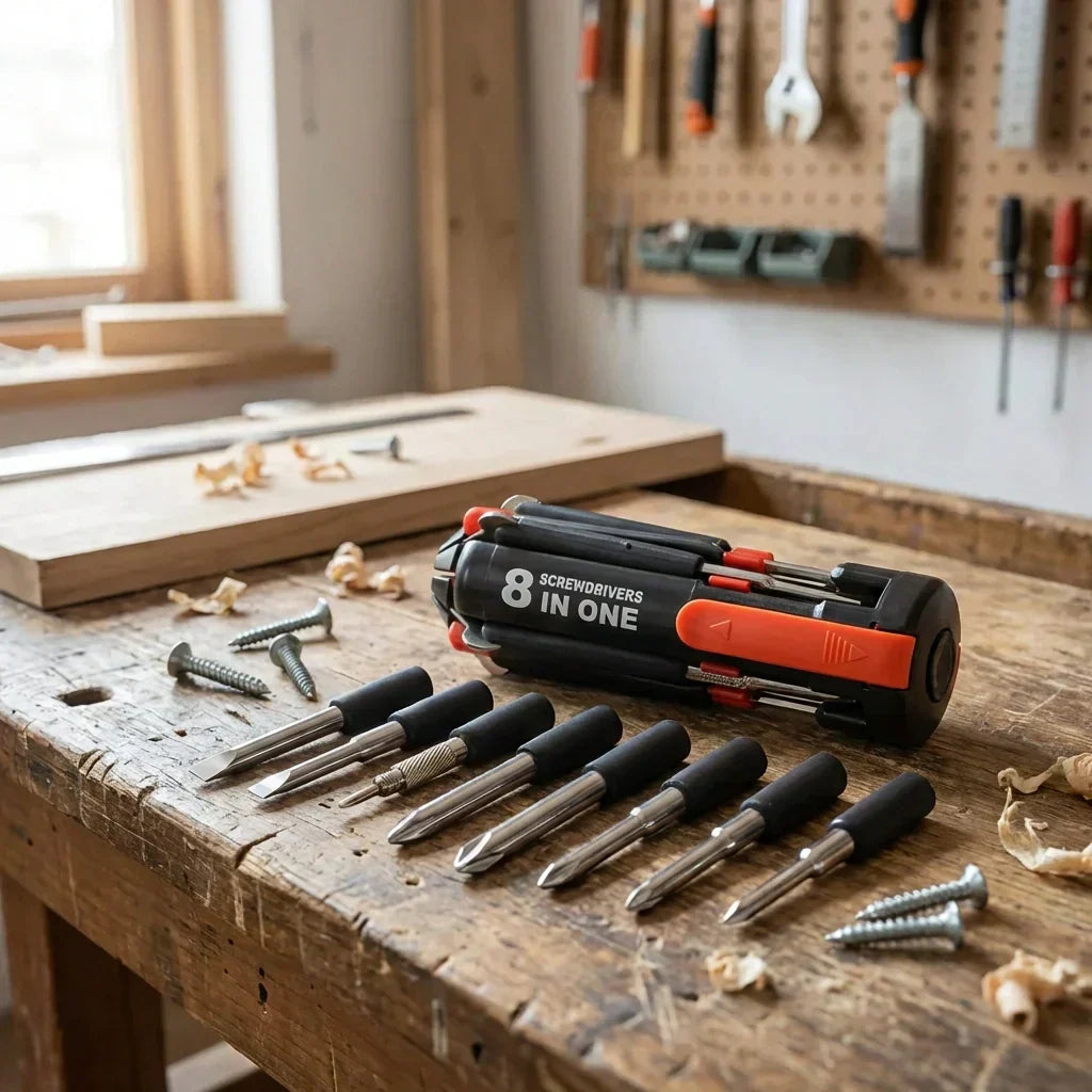 Best 8-in-1 folding screwdriver with light - screwdrivers | 2026 | fast shipping
