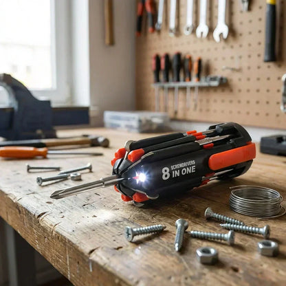Best 8-in-1 folding screwdriver with light - screwdrivers | 2026 | fast shipping