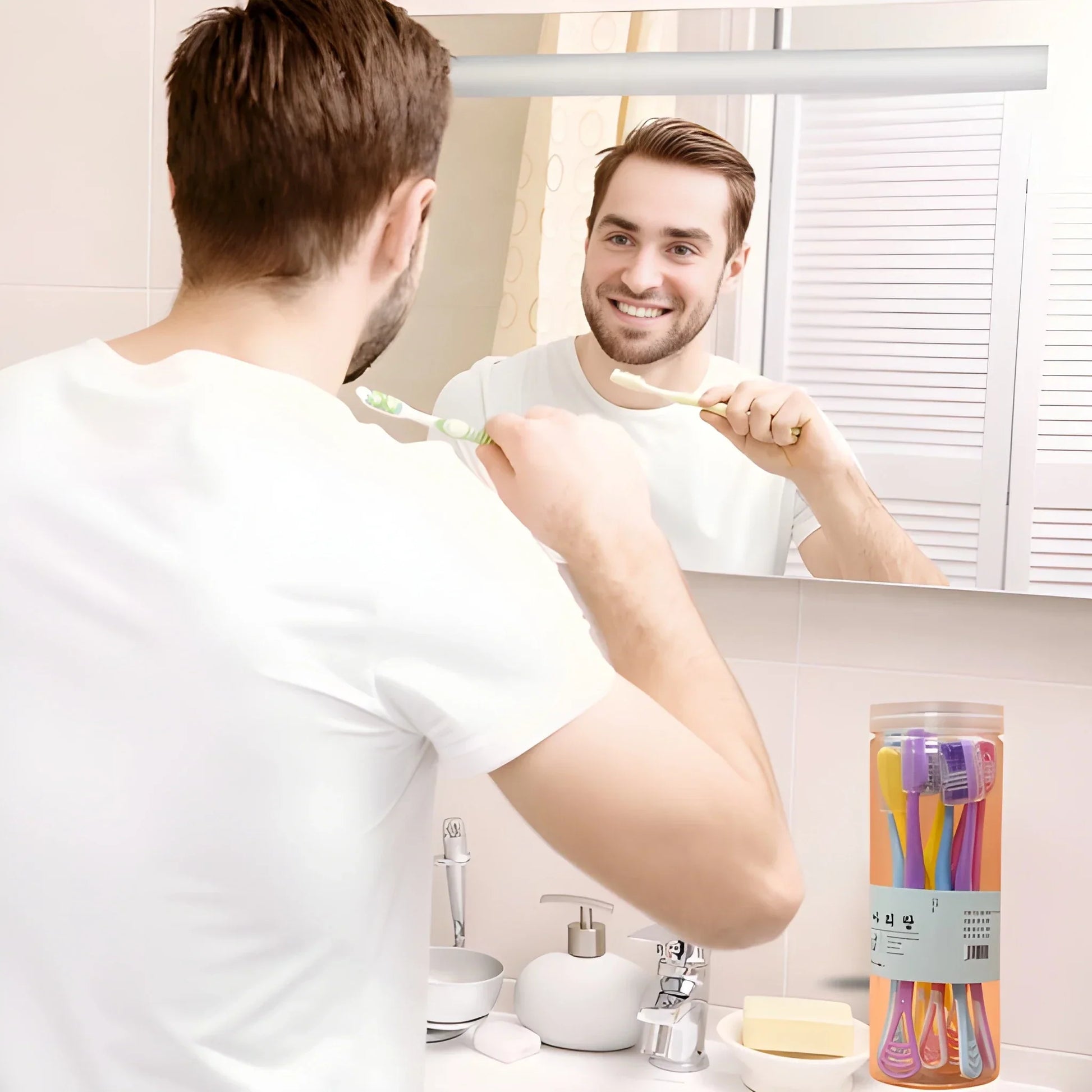 8-Pack Toothbrush Organizer Case - Personal Care