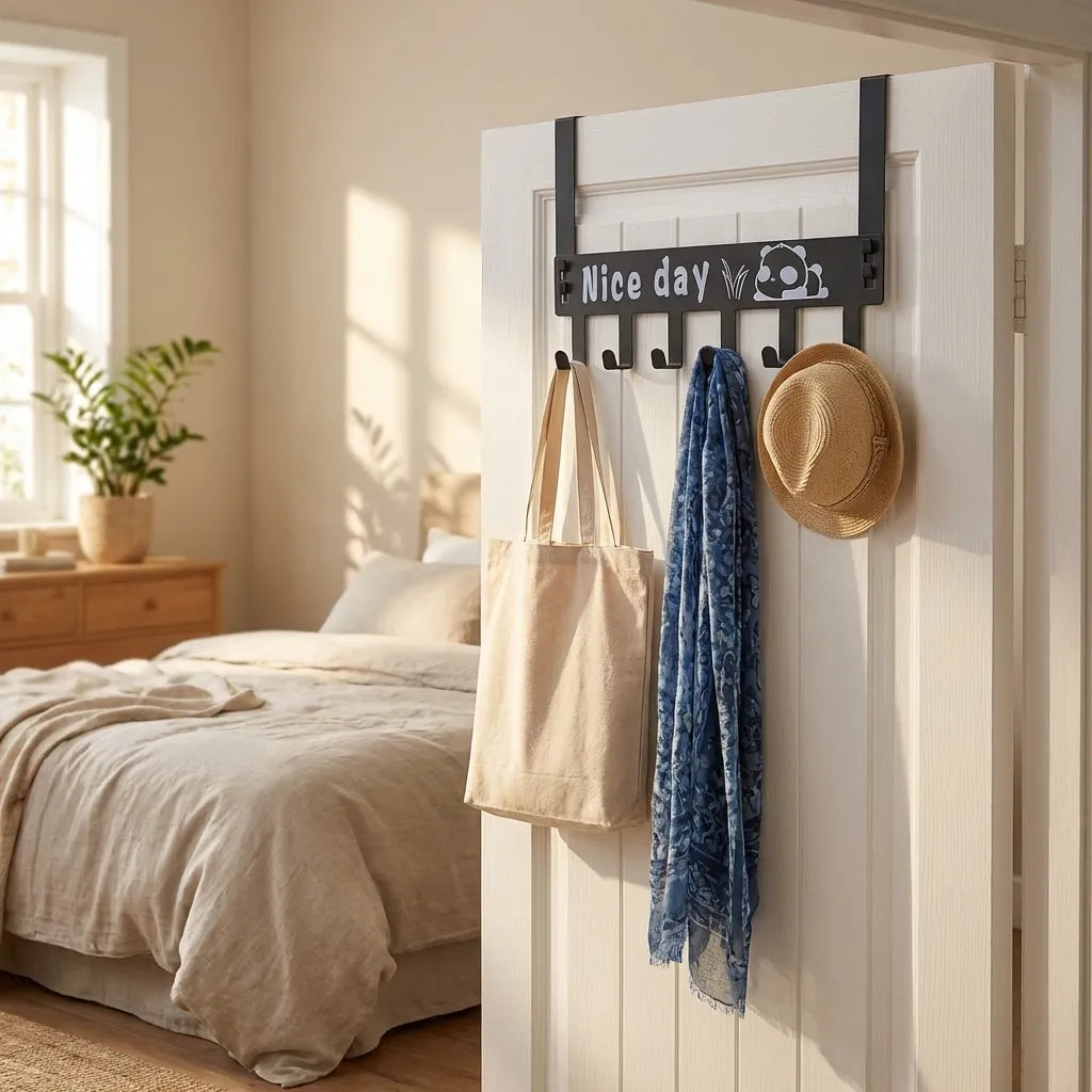 Heavy-duty Carbon Steel Door Hook Hanger Rack