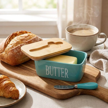 Ceramic Butter Dish with Lid