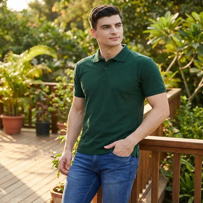 Bottle Green Polo Tee