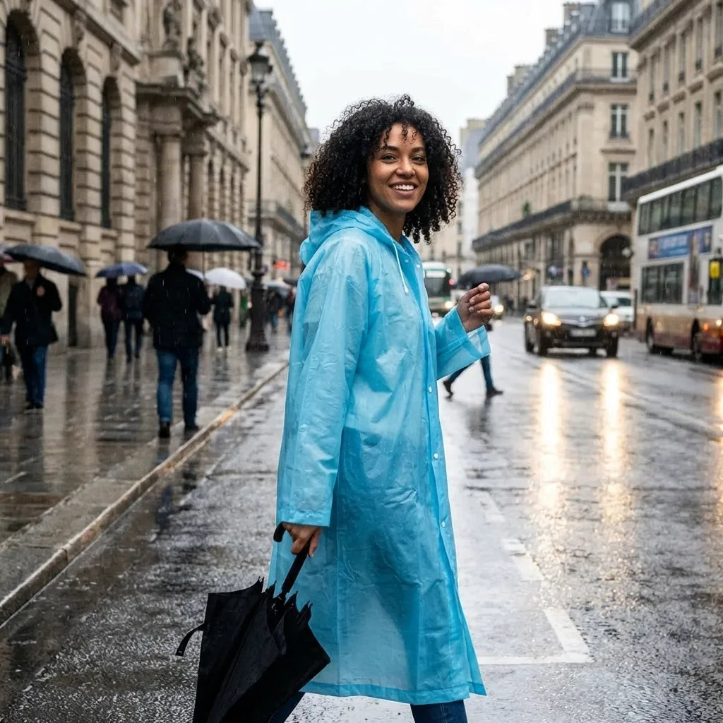 Clear Waterproof Rain Poncho