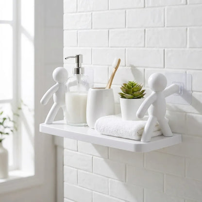 Wall Hanging Bathroom Shelf Storage Rack (Pack of 2)