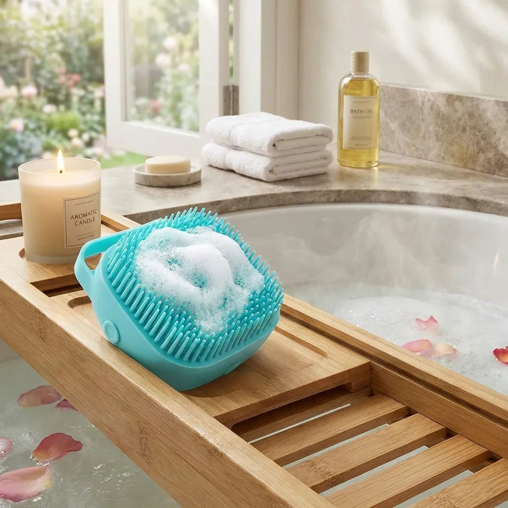 SCRUBBING Soft Silicone Bath Brush