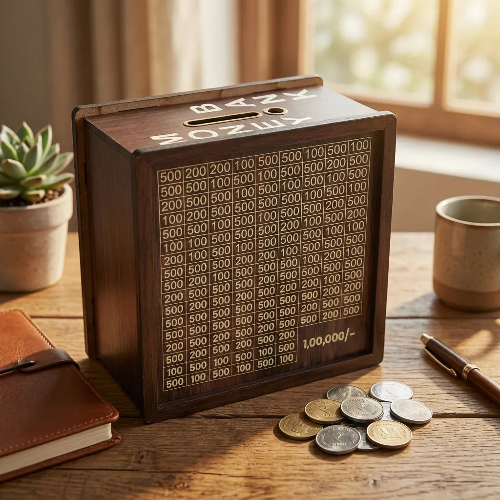 Savings Challenge Piggy Bank