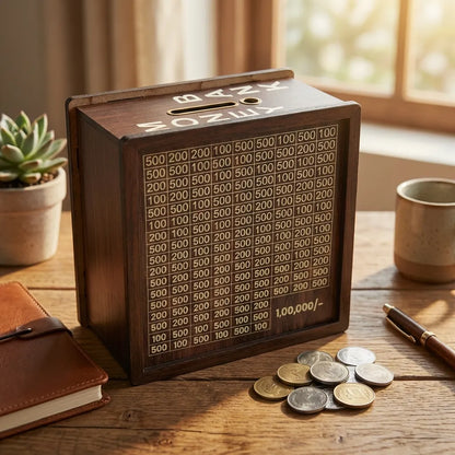Savings Challenge Piggy Bank