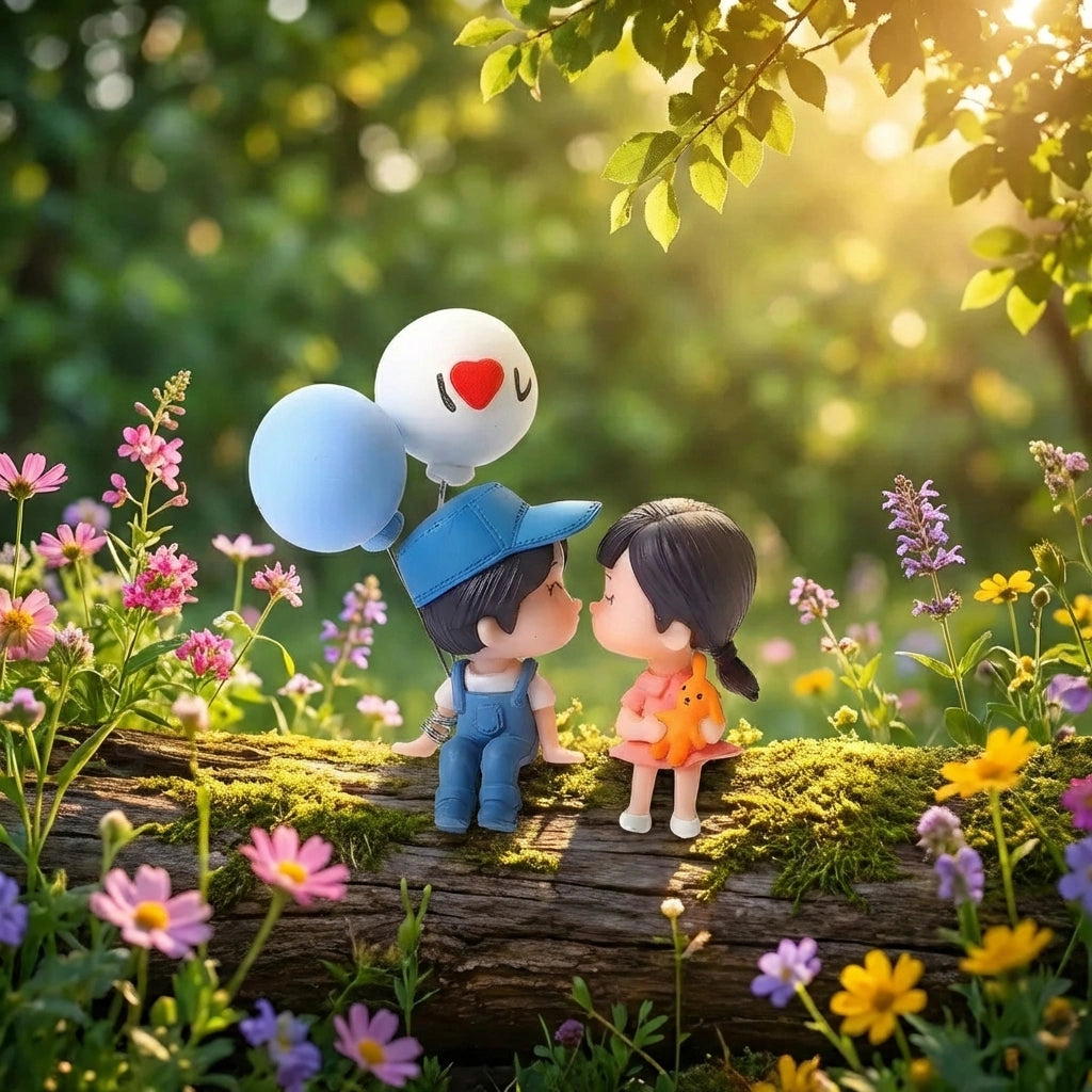 Couple Car Decoration Cute Cartoon Couples