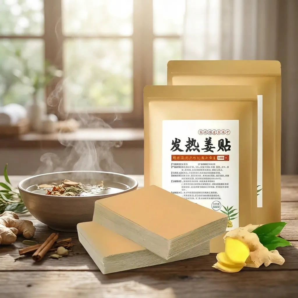 10-Pack Self-Heating Ginger Warming Patches – 8-Hour Gentle Comfort