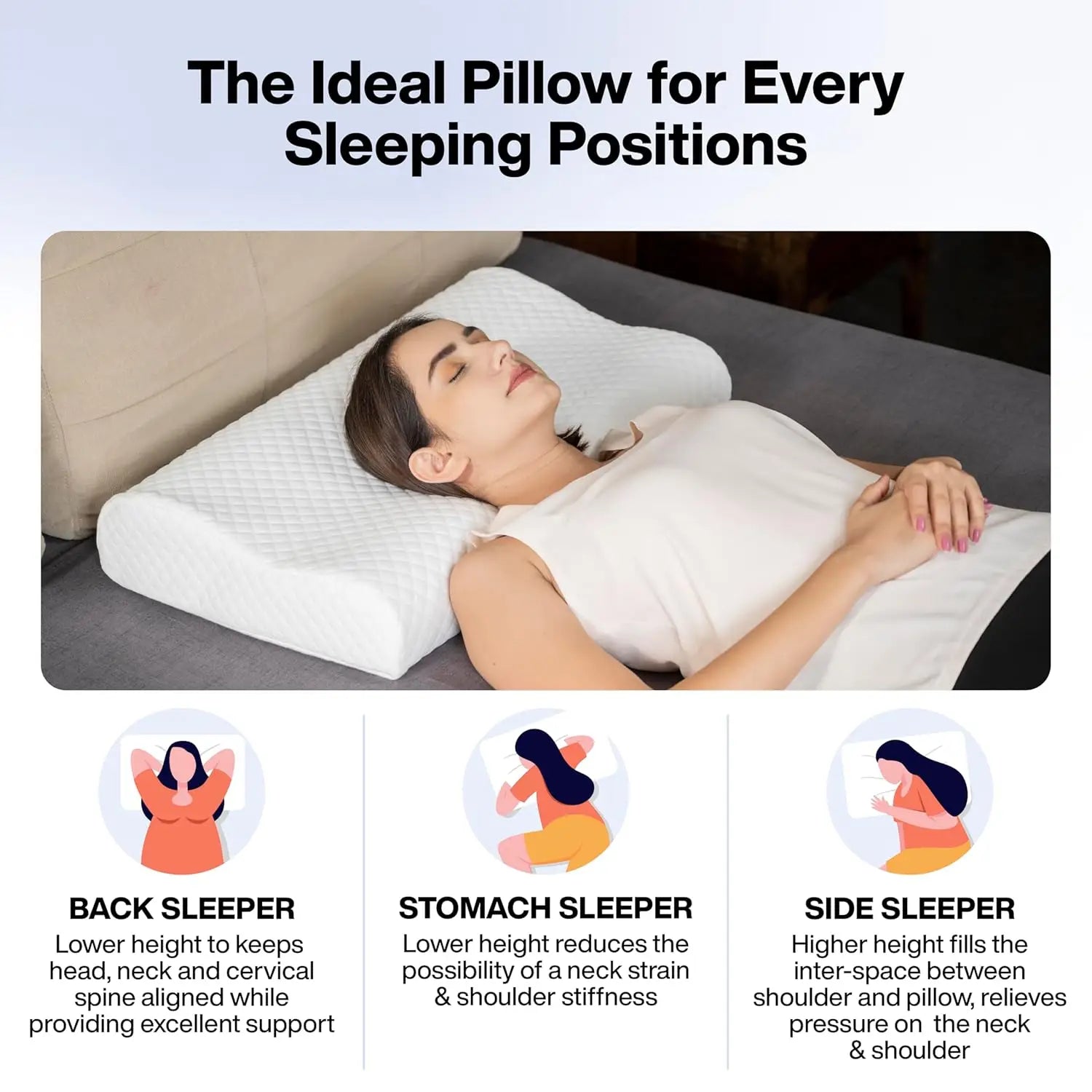 Orthopedic Pillow Neck Slider Pillow