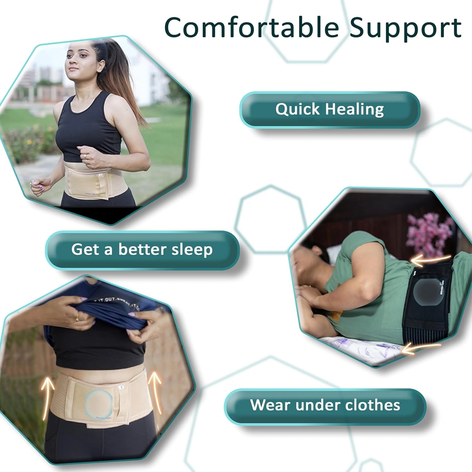 Umbilical Support Belt with Pad