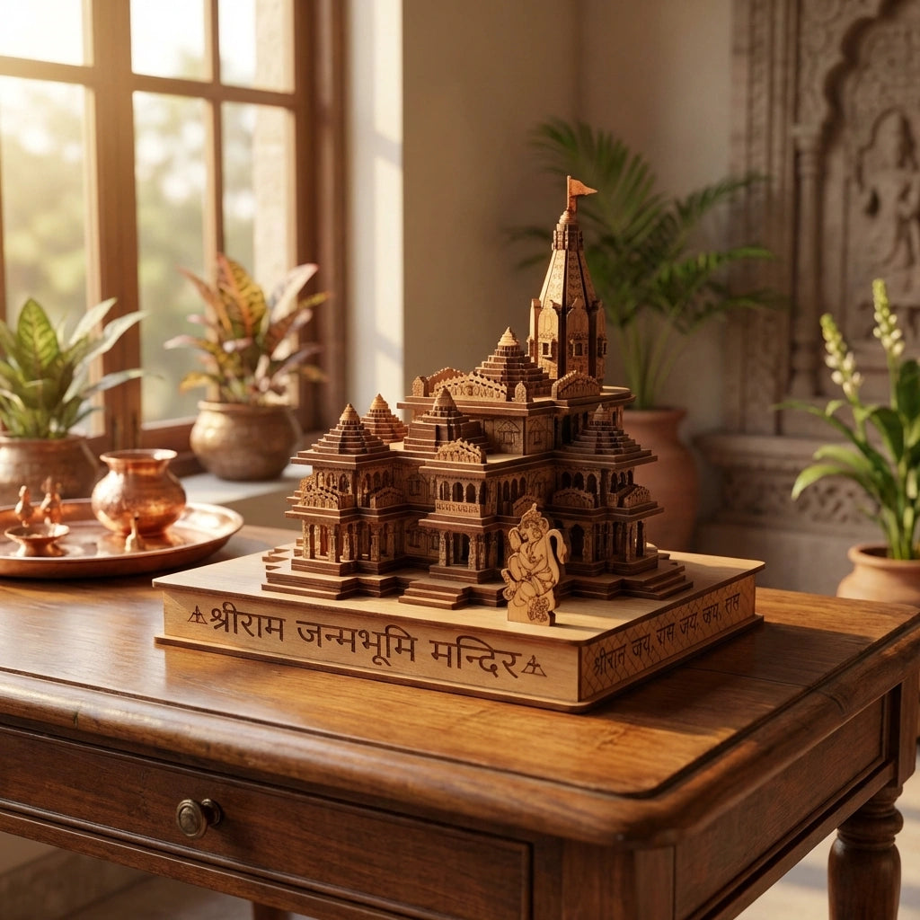 Shri Ram Mandir Ayodhya 3D Wooden Temple