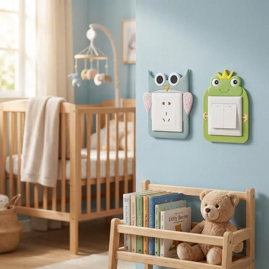 Glowing Cartoon Power Socket Stickers (Pack of 2)