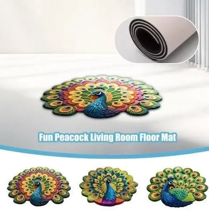 Peacock Non-Slip Mat Set