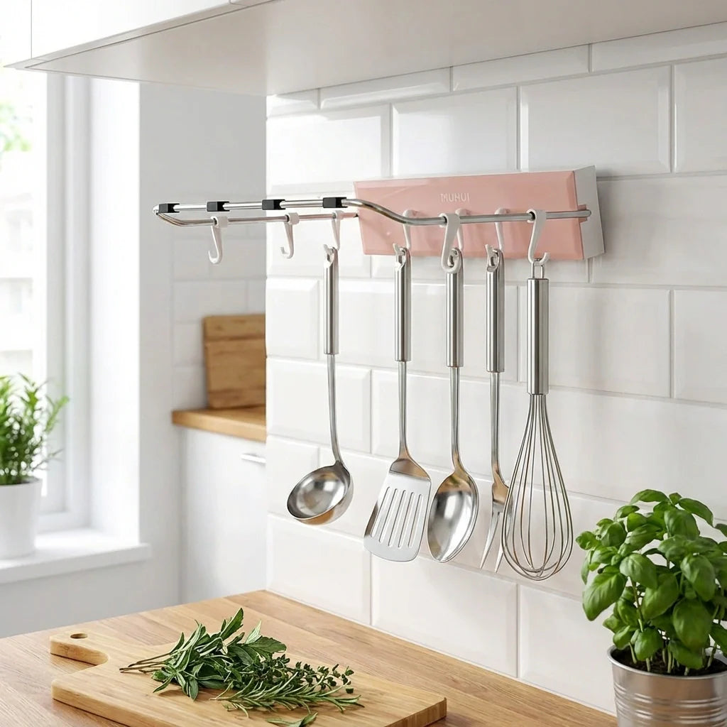 Foldable Adhesive Storage Rack