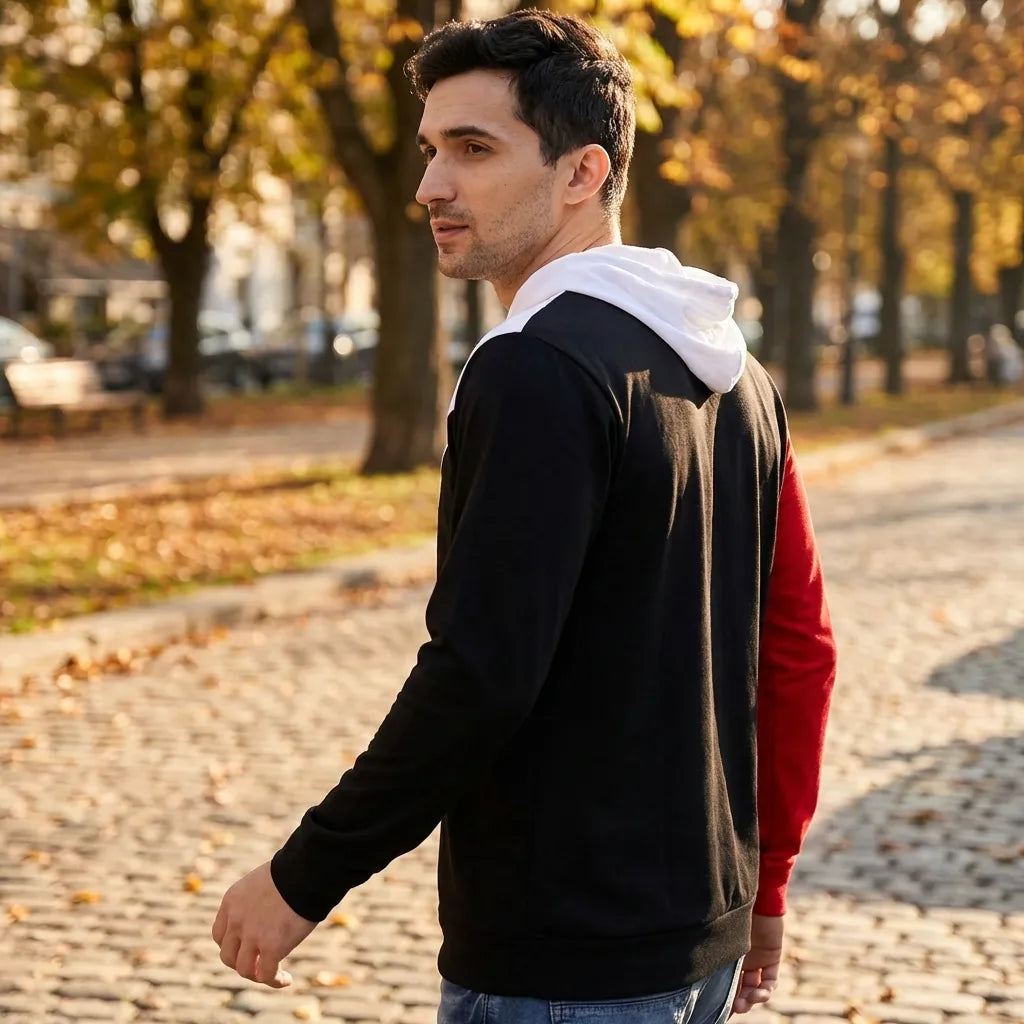 Color Block Hooded Tee