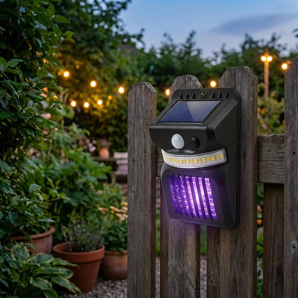 Solar Bug Zapper & Light
