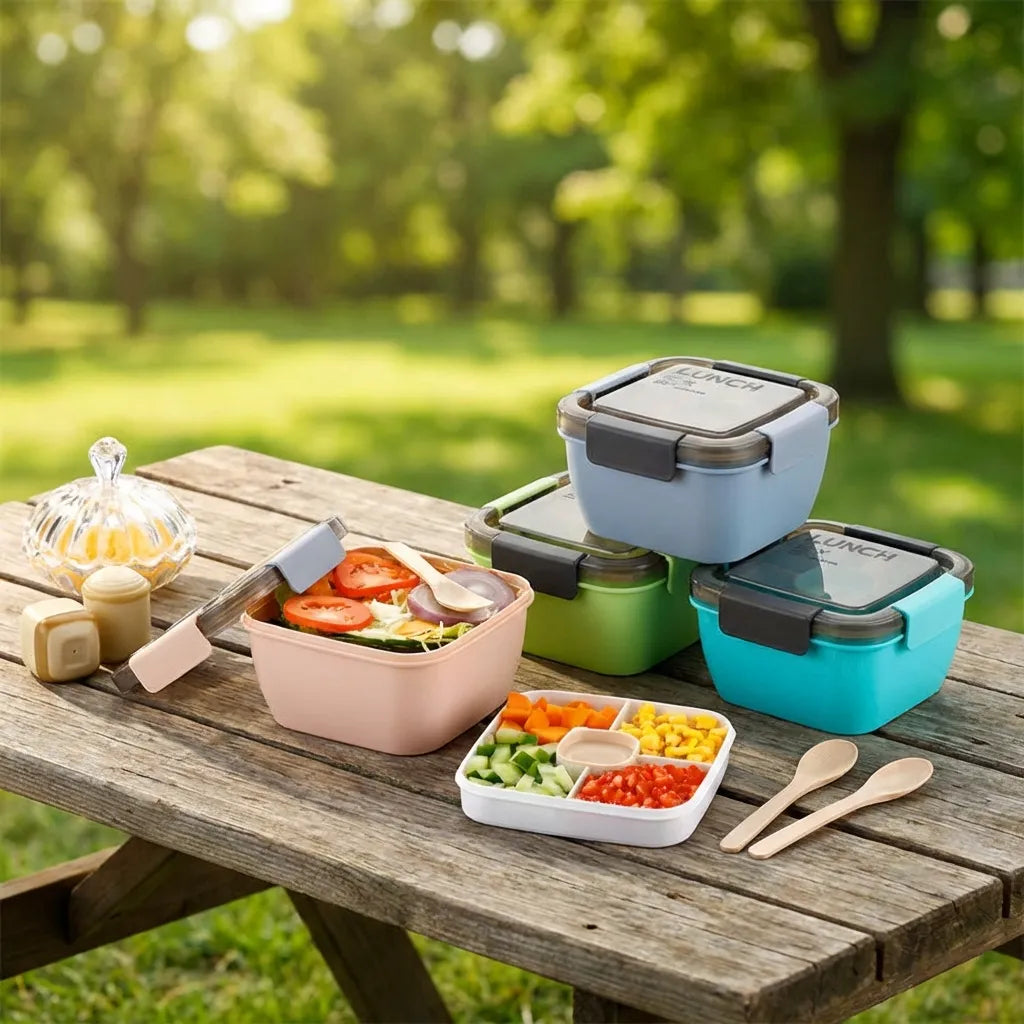4-Compartment Lunch Box