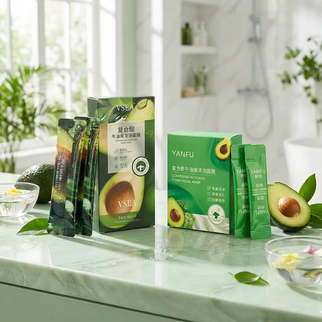 Avocado Bubble Mask Set