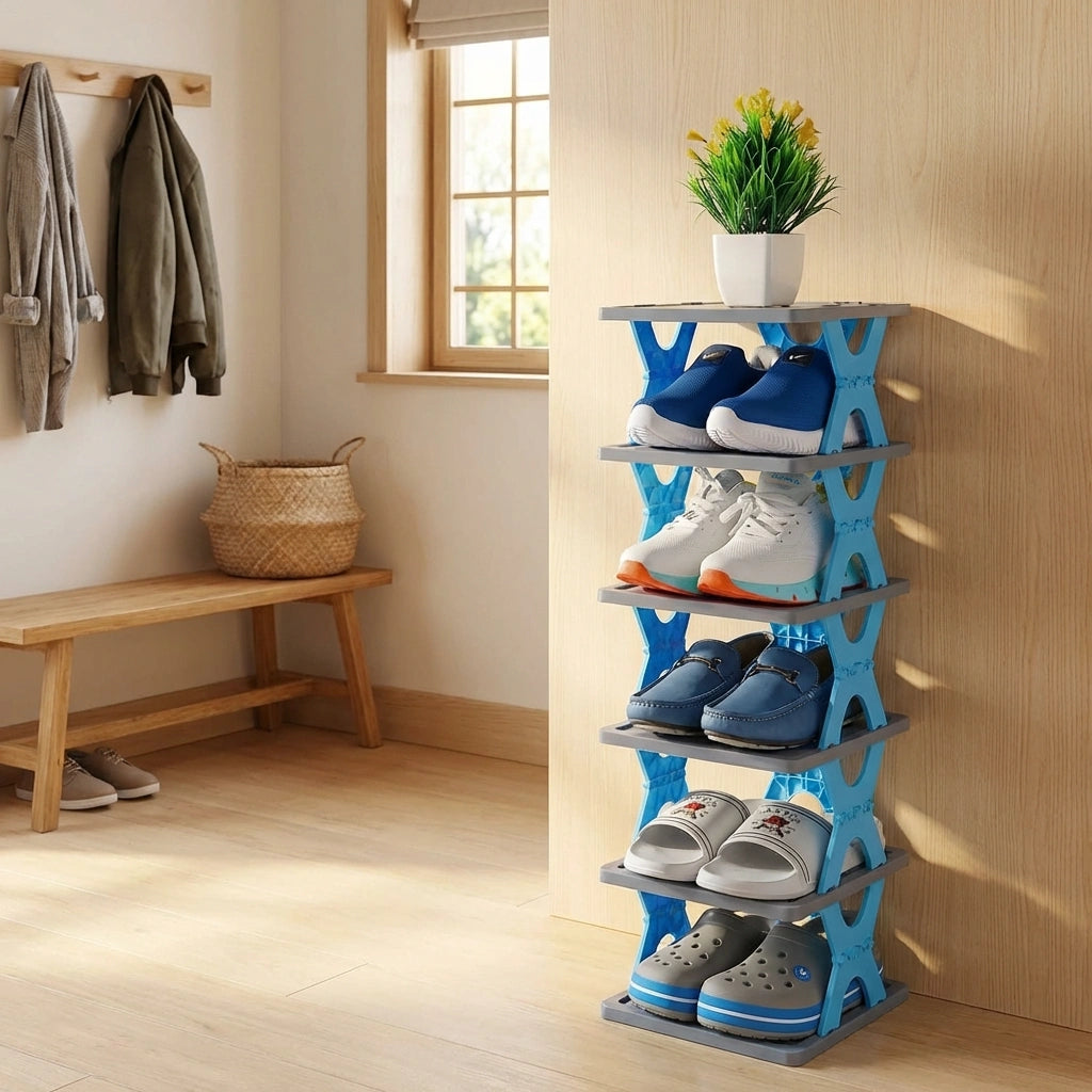 Smart Foldable Shoes Tier Shoe Rack 4 Layer