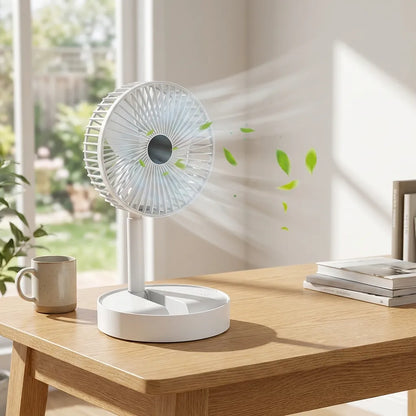 Powerful Rechargeable High Speed Table Desk Fan