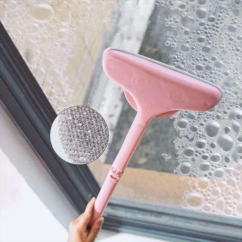 Window Cleaning Brush-Multi-Function Double-Sided Cleaning Brush Screen Window Brush