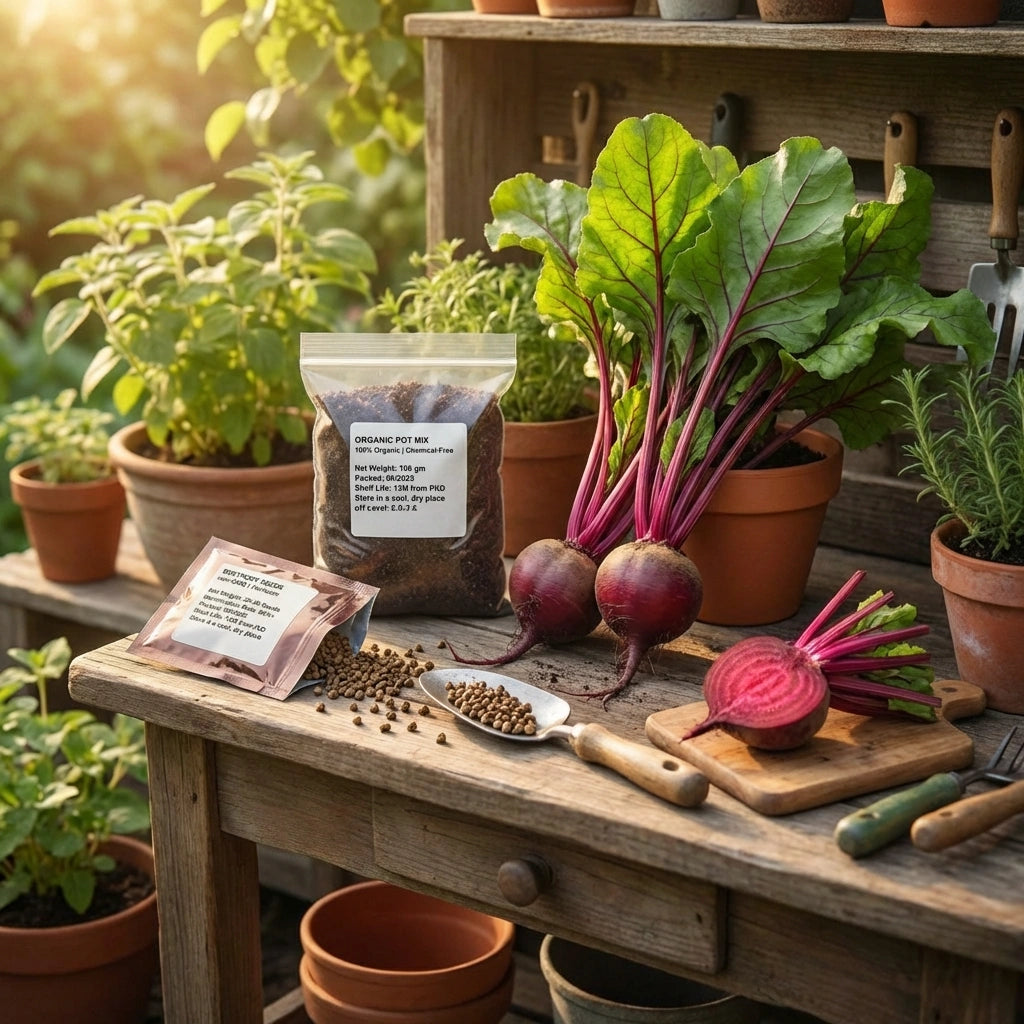Beetroot Seeds (Free Organic Pot Mix 100 gm)