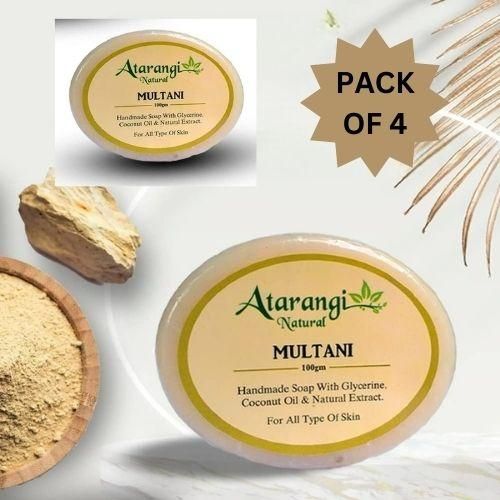 Multani Mitti Handmade Soap (Pack Of 4)