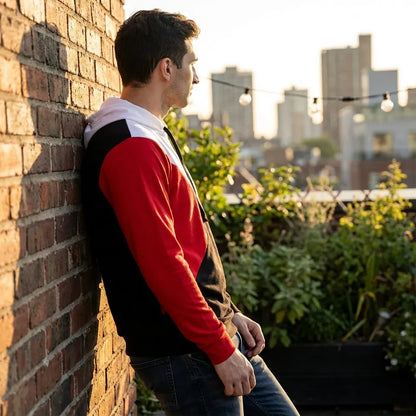Color Block Hooded Tee