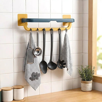 Wall Mounted Towel Holder with Hook