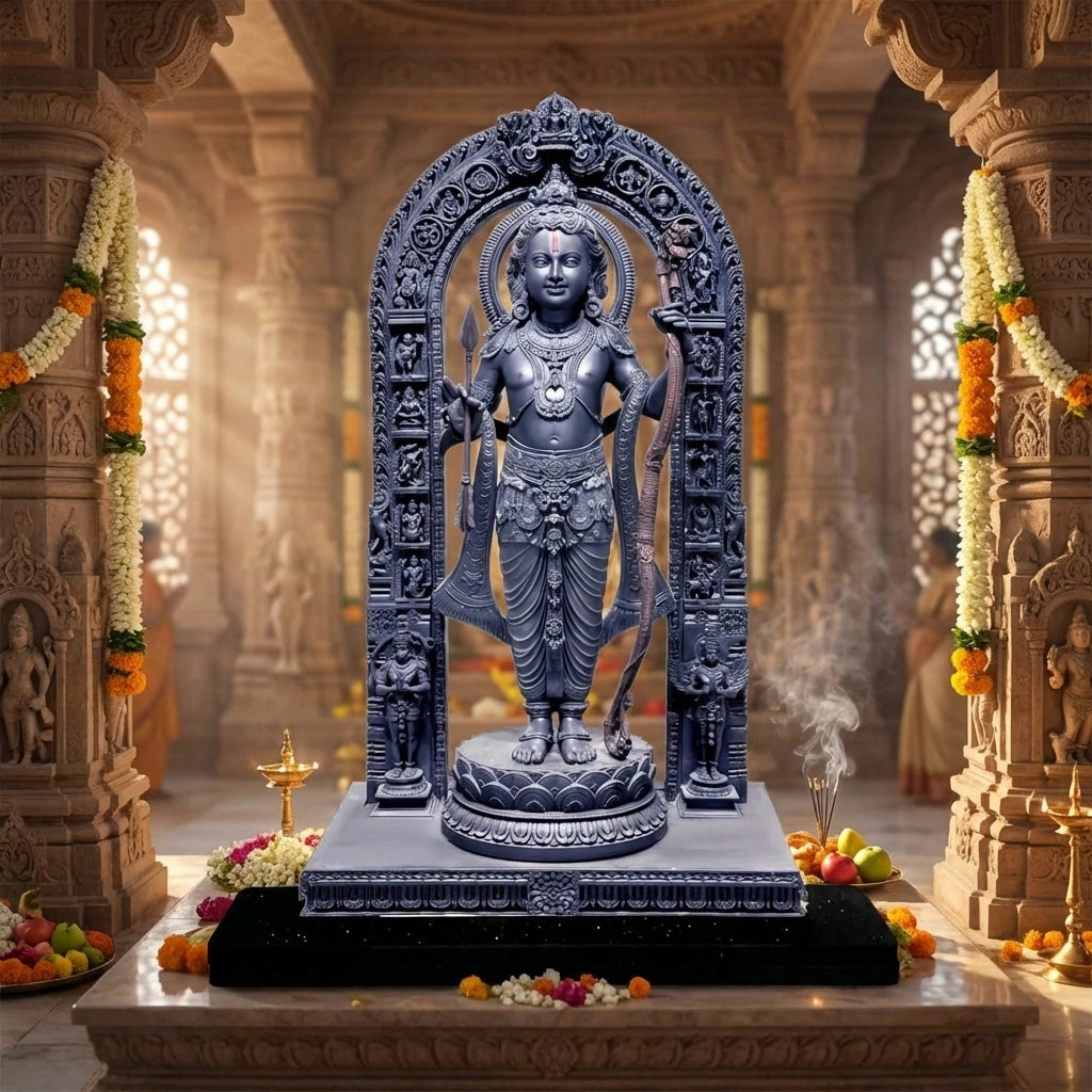 Ram Lalla MDF Cutout of Ram Lalla Statue in Ayodhya Mandir (2D)